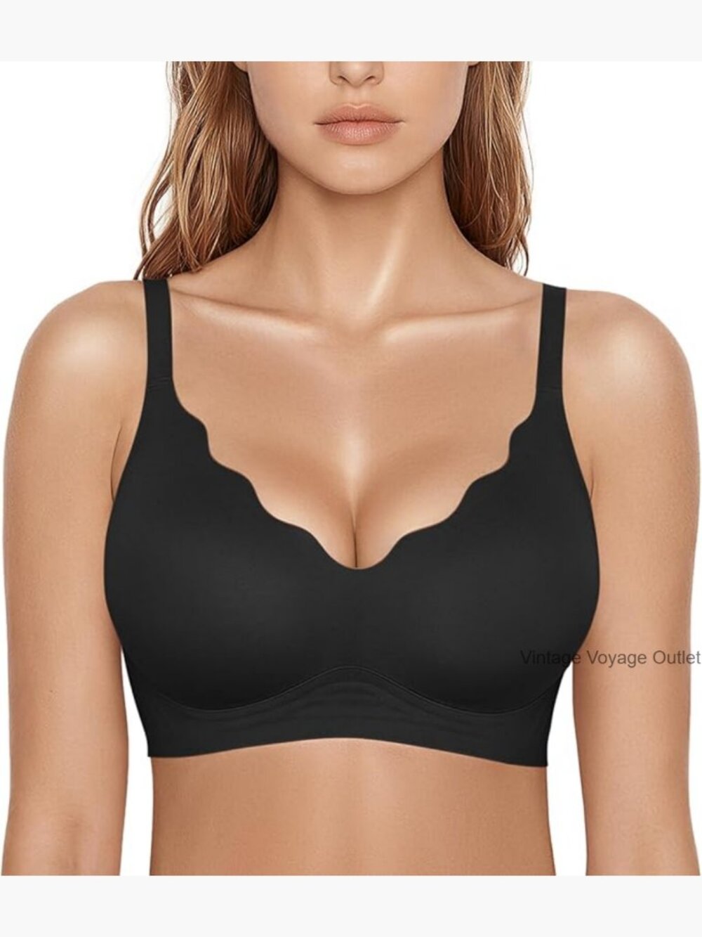 Wireless Seamless Jelly Support Bra, Padded Bralette No Underwire, S-2XL